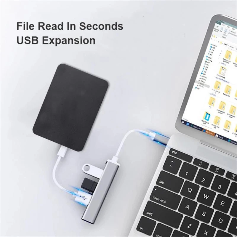 4 в 1 USB 3.0 Type-C Расширительная док-станция порта мультиразветвитель адаптер OTG для