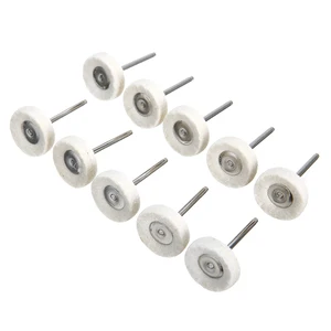 10 шт. вращающаяся шерстяная войлочная полировальная накладка, шлифовальная машинка для древесины, металлическая полировальная накладка, полировальные инструменты