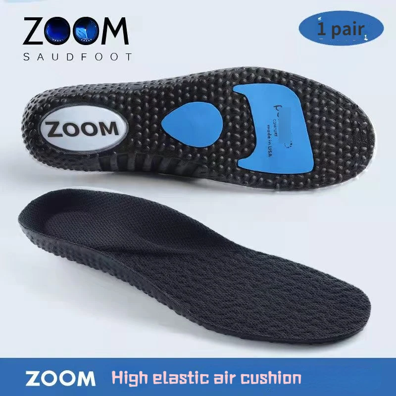 PORON Air Cushion Insole  Sports Support Inserts ZOOM Popcorn Orthopedic Shoe Pad Breathable Shock Absorption Shoe Sole Pads