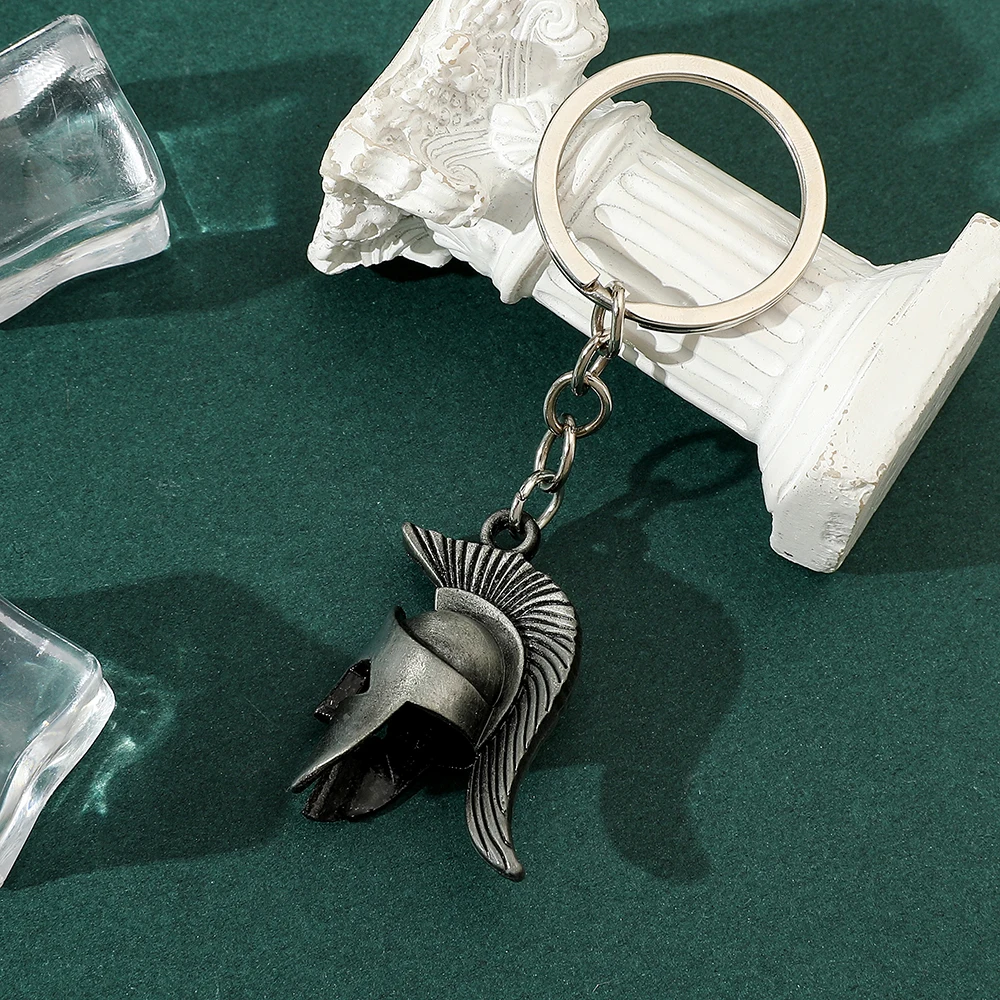 Ретро спартанский шлем кулон брелок модный тренд рюкзак для мужчин женщин