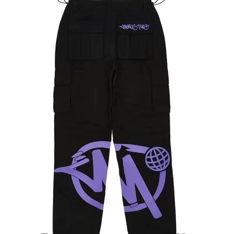 

Y2K Cargo Pant 2023 Fashion Casual Pants Retro Street Trend Overalls Harajuku Casual Loose High Waist Straight Wide Leg Pants