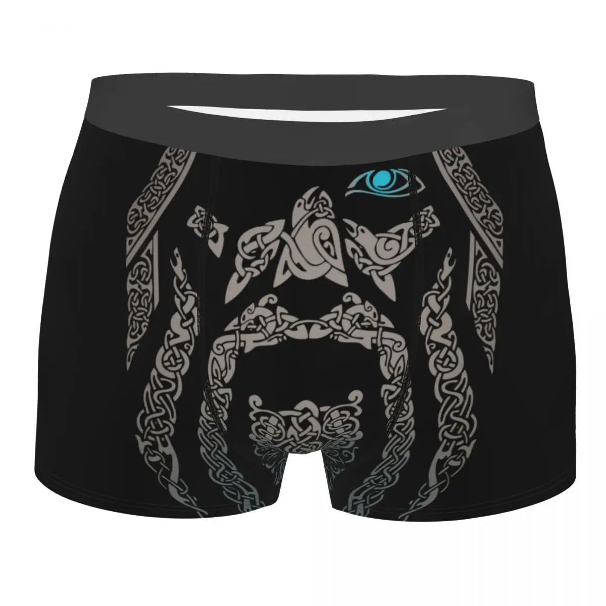 

ODIN Vikings Valhalla Son Of Odin Men Underwear Boxer Briefs Shorts Panties Humor Breathable Underpants for Male Plus Size