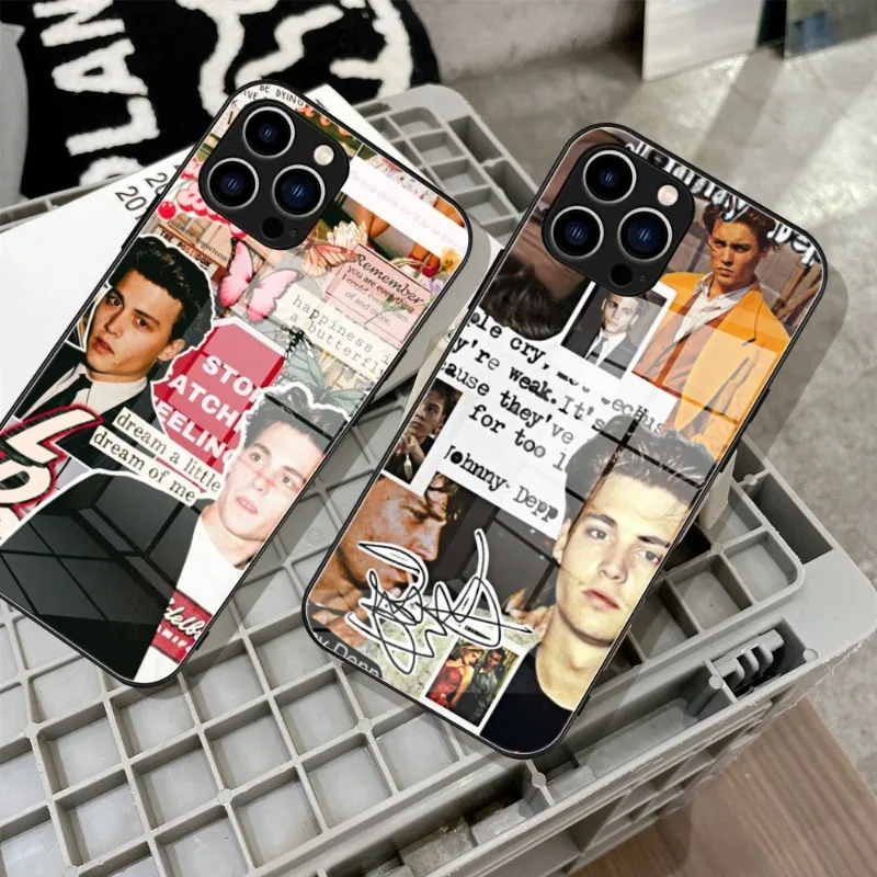 Jonny Depp Phone Case Tempered Glass For IPhone 14 13 11 12 Pro 8 7 Plus X 13 Pro MAX XR XS MINI SE 2020 Covers
