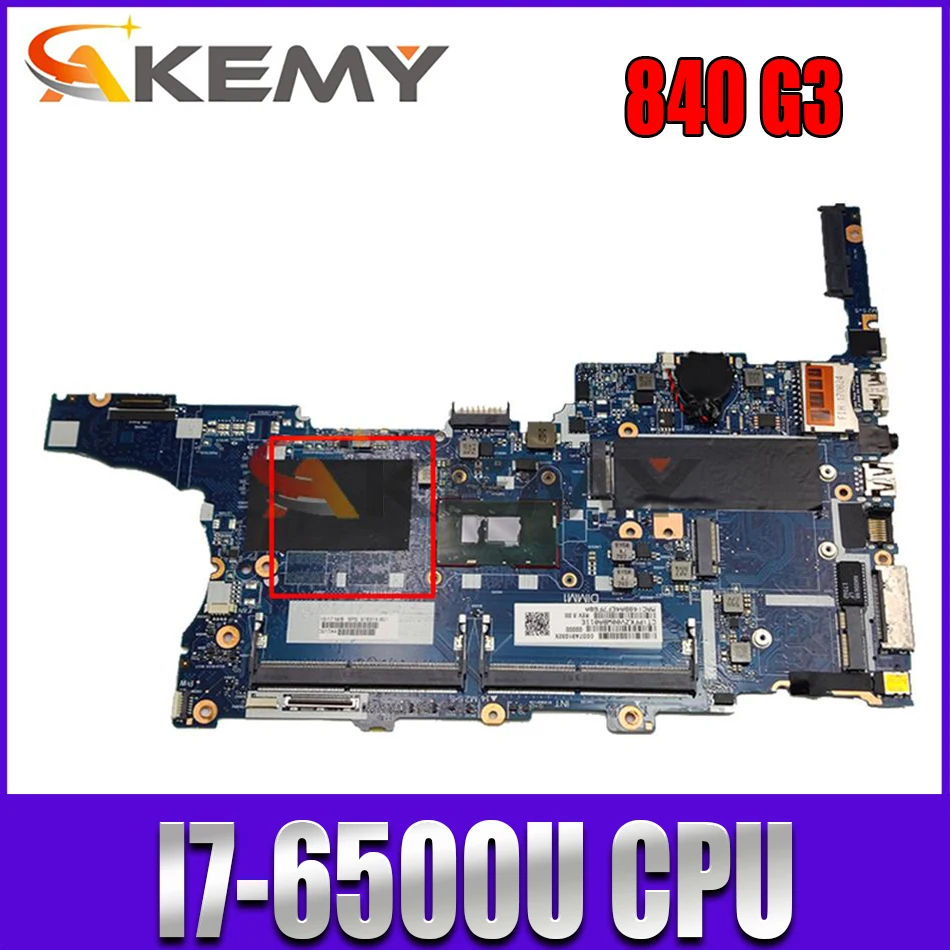 

For HP 840 G3 Laptop Motherboard 6050A2892401-MB-A01 I7-6500U CPU 918314-001 918314-601 918314-501 Mainboard