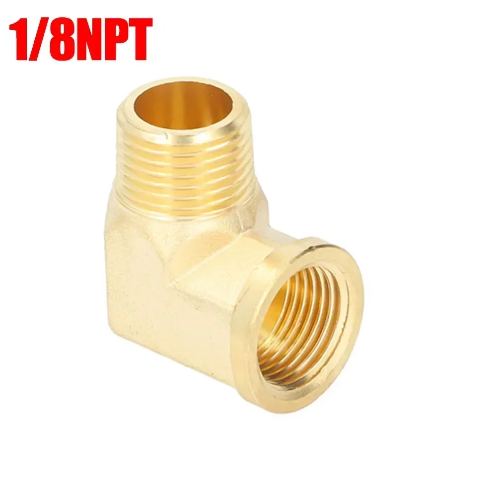 

90-градусный латунный коленчатый фитинг, соединительная муфта 1/8NPT 1/4NPT 3/8NPT 1/2NPT, воздушные компрессоры, воздушные насосы