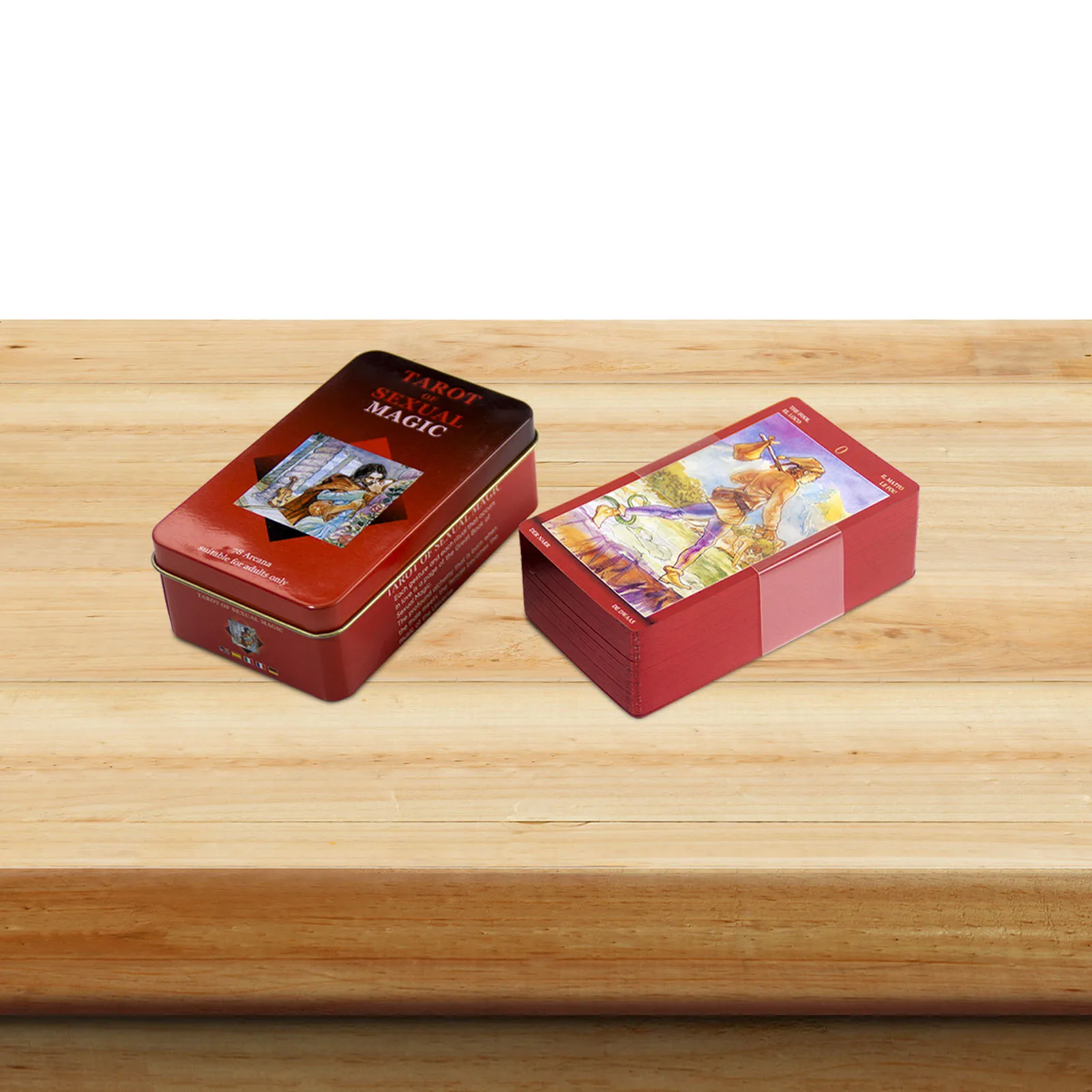 

Таро сексуальных Волшебных Игр 78 карточных игр упаковано в качественную жестяную коробку испанское издание для мужчин и женщин эротически...