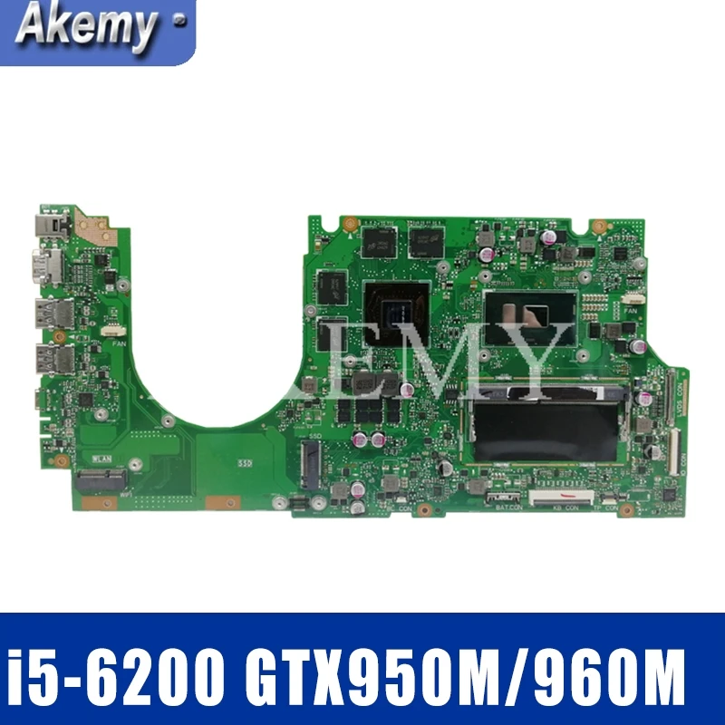 

Материнская плата UX510UW GTX960M/950M i5-6200CPU 4GB RAM для Asus UX510UW UX510UWK UX510UXK UX510UX UX510U материнская плата для ноутбука REV2.0