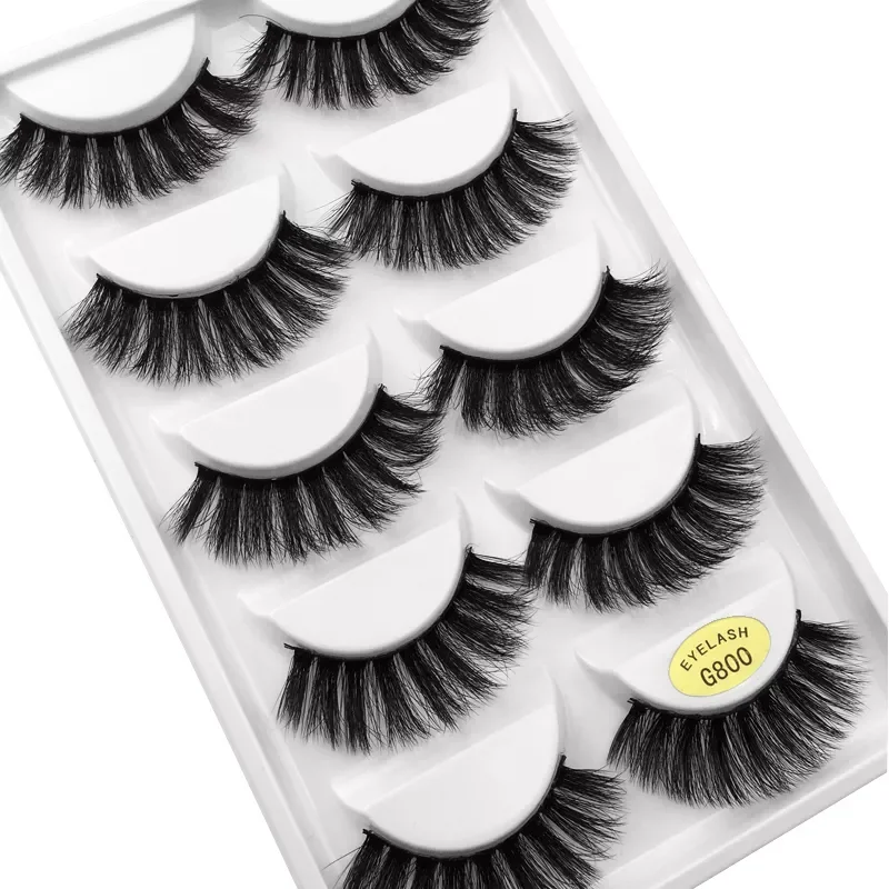 

NEW2023 pairs 100% Real Fake Mink Eyelashes 3D Natural False Eyelashes 3d Mink Lashes Soft Eyelash Extension Makeup Kit Cilios G