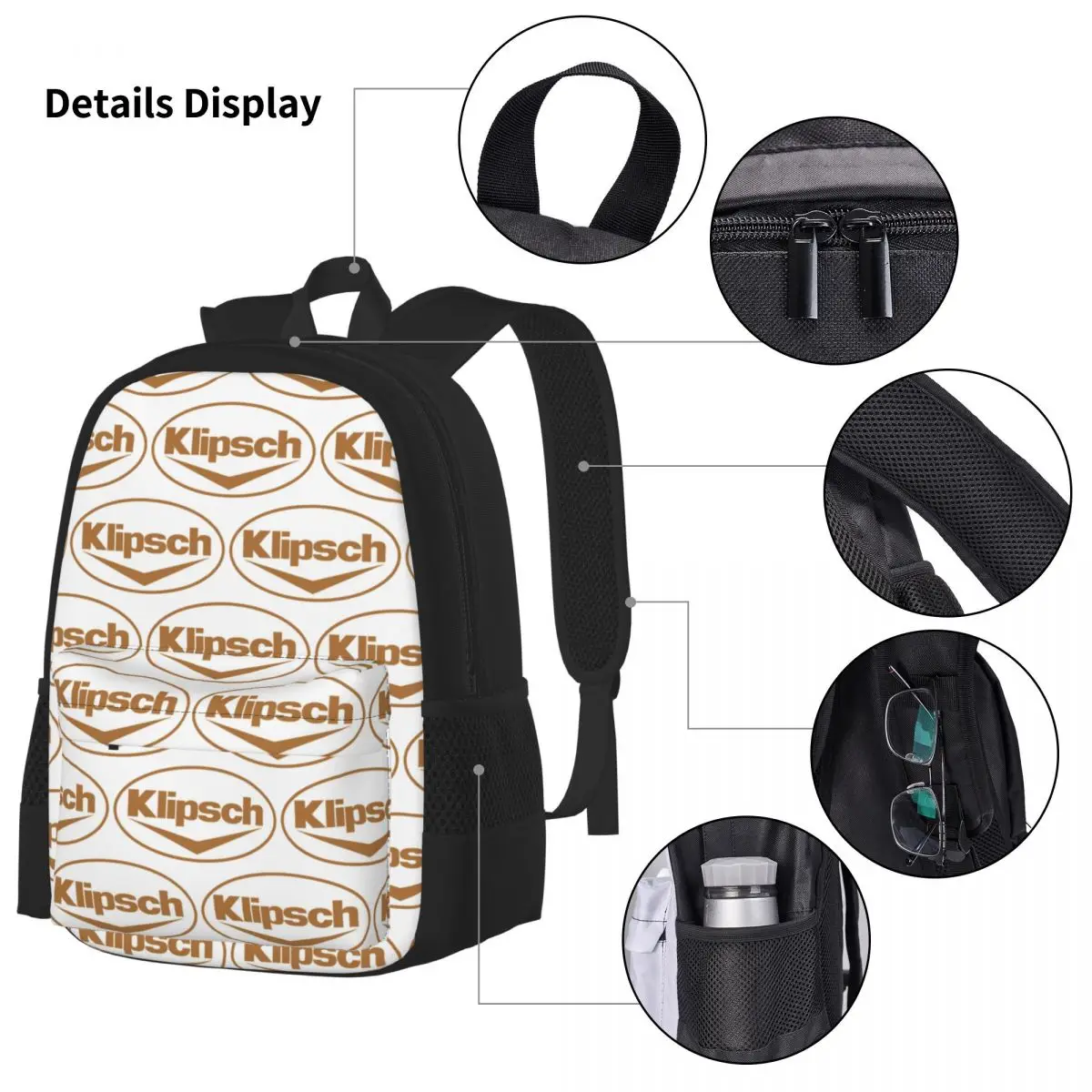 Фото Рюкзаки Klipsch 7 Dakimakura для мальчиков и девочек, школьные сумки, детский рюкзак, сумка для обеда, сумка для ручек, набор из трех предметов №3