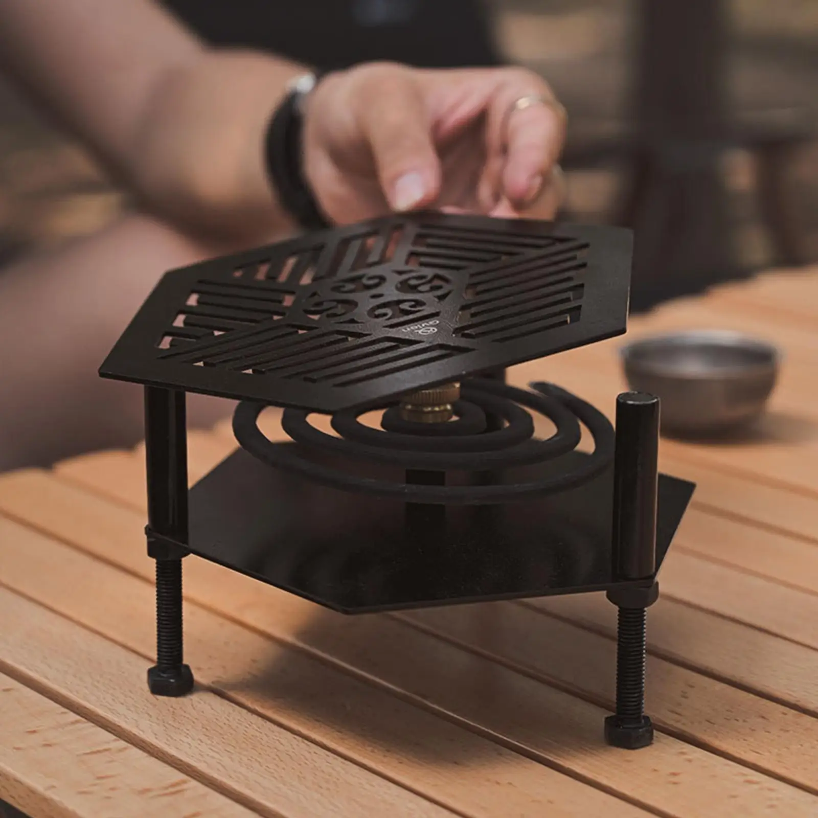 

Portable Repellent Coil Rack Incense Burner Scent Bracket Outdoor Yard Stand