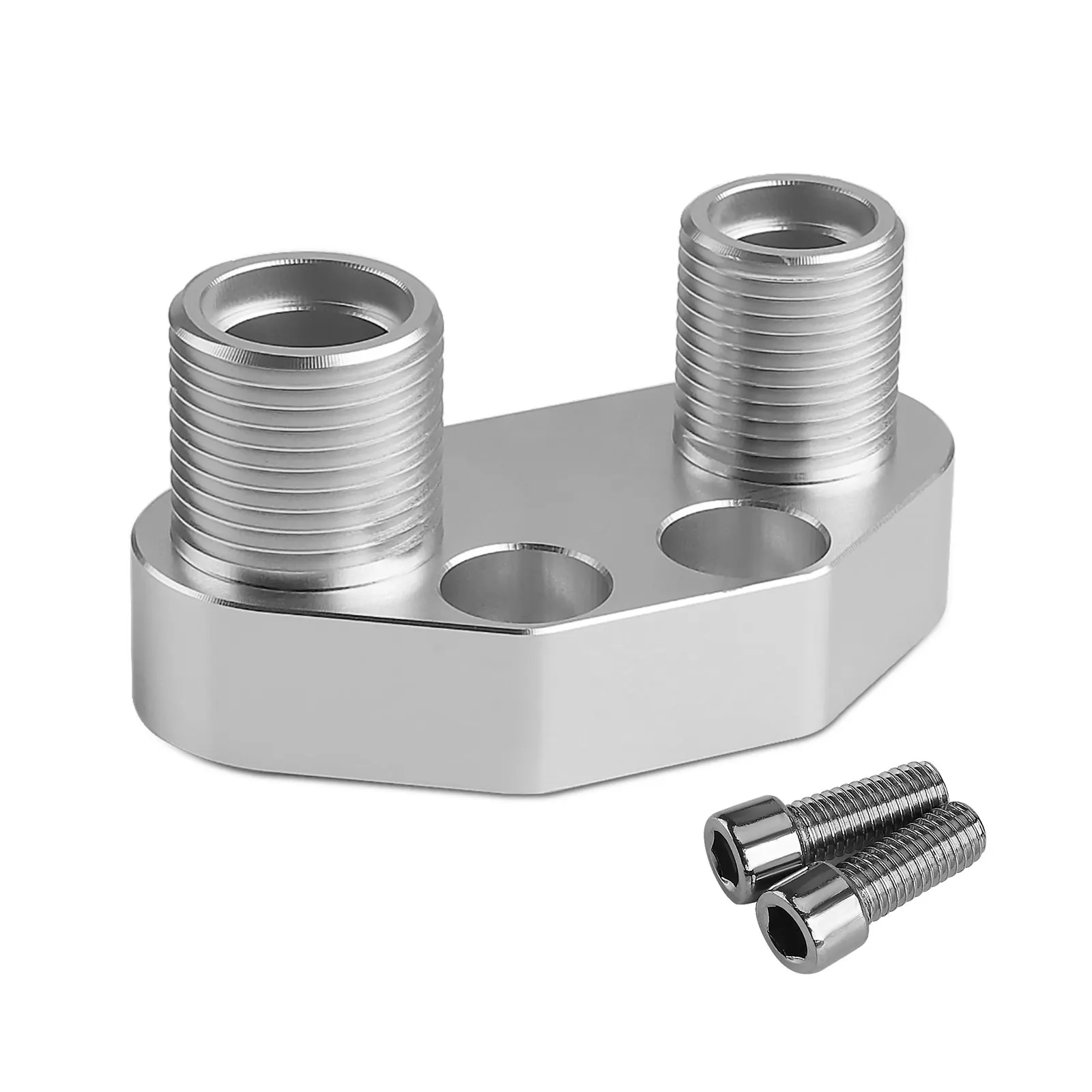 

for Sanden SD7B10 7176 New AC Compressor Adapter Fitting A/C Quick Connector Fittings T6 Aluminum Polished Finish Replacement