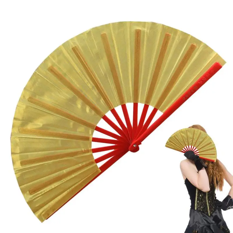 

Chinese Fan Dance Prop Fan For Show Folding Chinese Kung Fu Martial Arts Dance Practice Performance Fan Dancing Cosplay Wedding