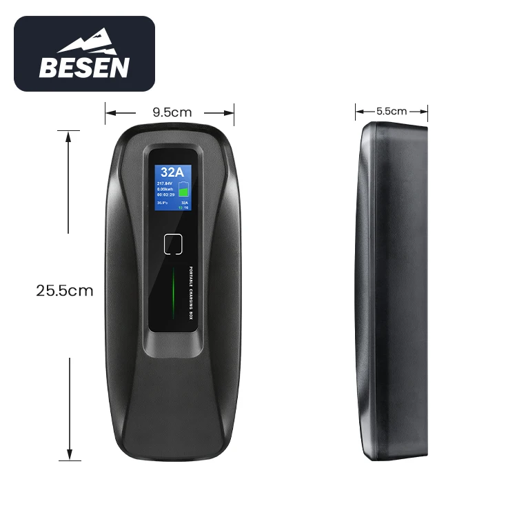 BESEN высокомощное портативное зарядное устройство для электромобилей 8 кВт 32 А