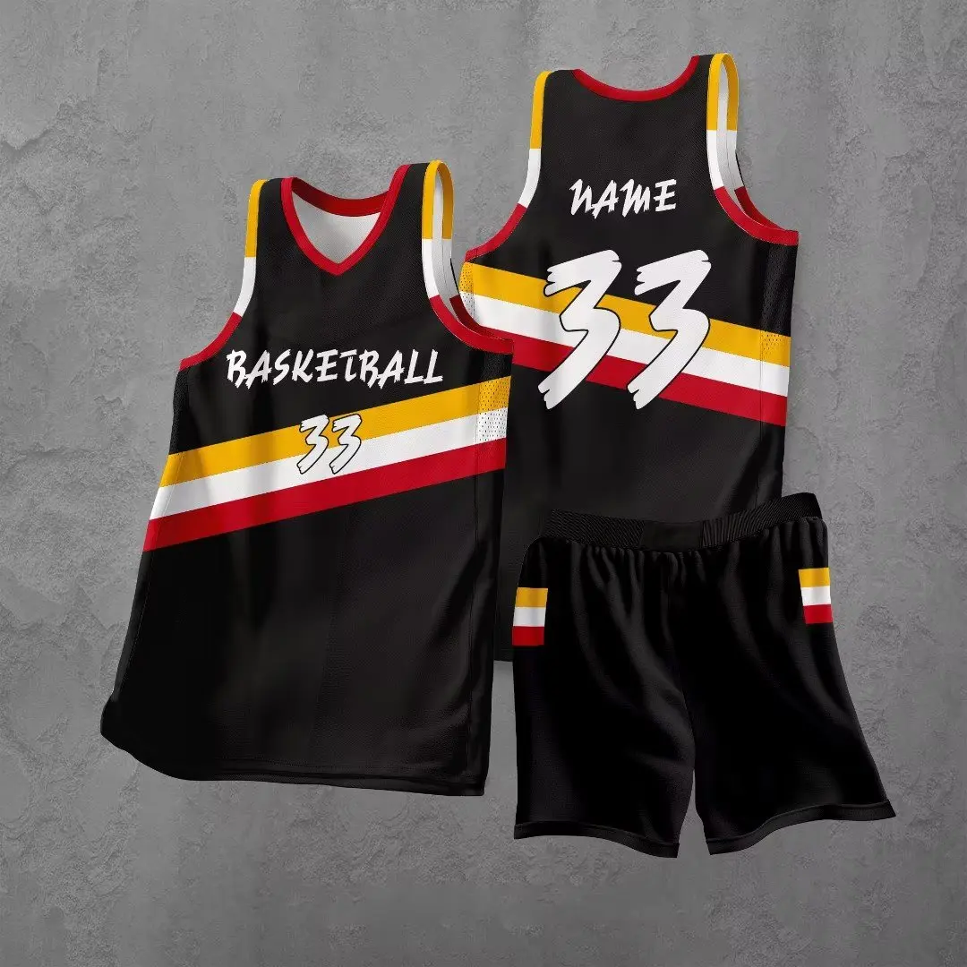 Top Quality Kids Child Youth Basketball Jerseys Uniforms College Mens Basketbal Shirts Shorts Set Sports Clothes Customized Prin