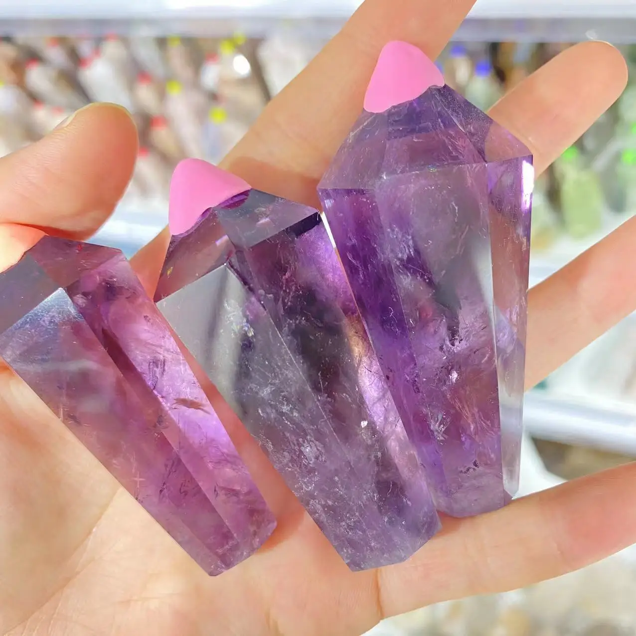 

BEAUTIFUL NATURAL AMETHYST WAND ENERGY GEM REIKI HEALING
