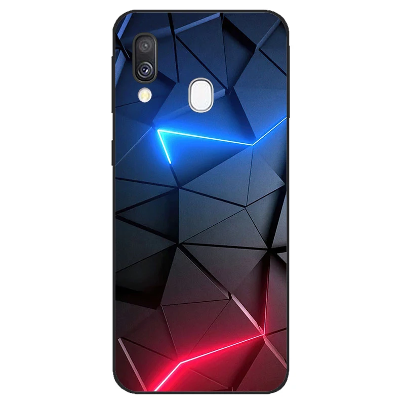 Чехол для Samsung Galaxy A40 2019 силиконовый мягкий ТПУ чехол телефона задний A 40 A405 A405F