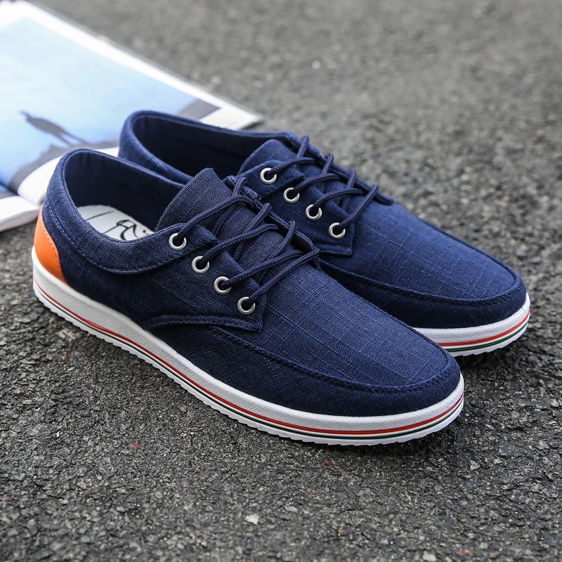 

Fashion High Qualitity Lace Up Footwear Spring Autumn Men Canvas Shoes Breathable Comfortable Tenis Masculino Zapatillas Hombre