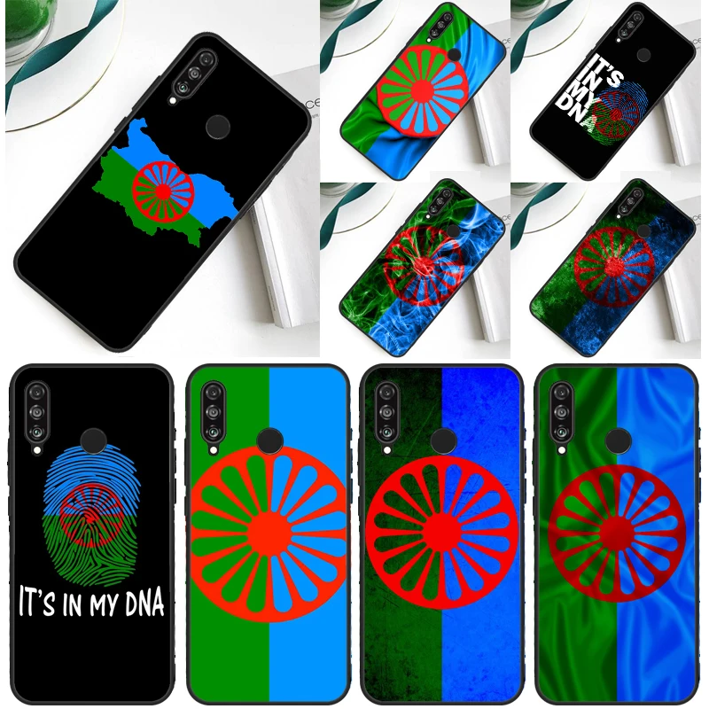 Чехол Gypsy Romani Roma Flag для Huawei Nova 12s 12i 11i 8i 9 10 SE Y91 Y90 Y60 Y70 Y72 Y61 P20 P40 Lite P30 P60 Pro