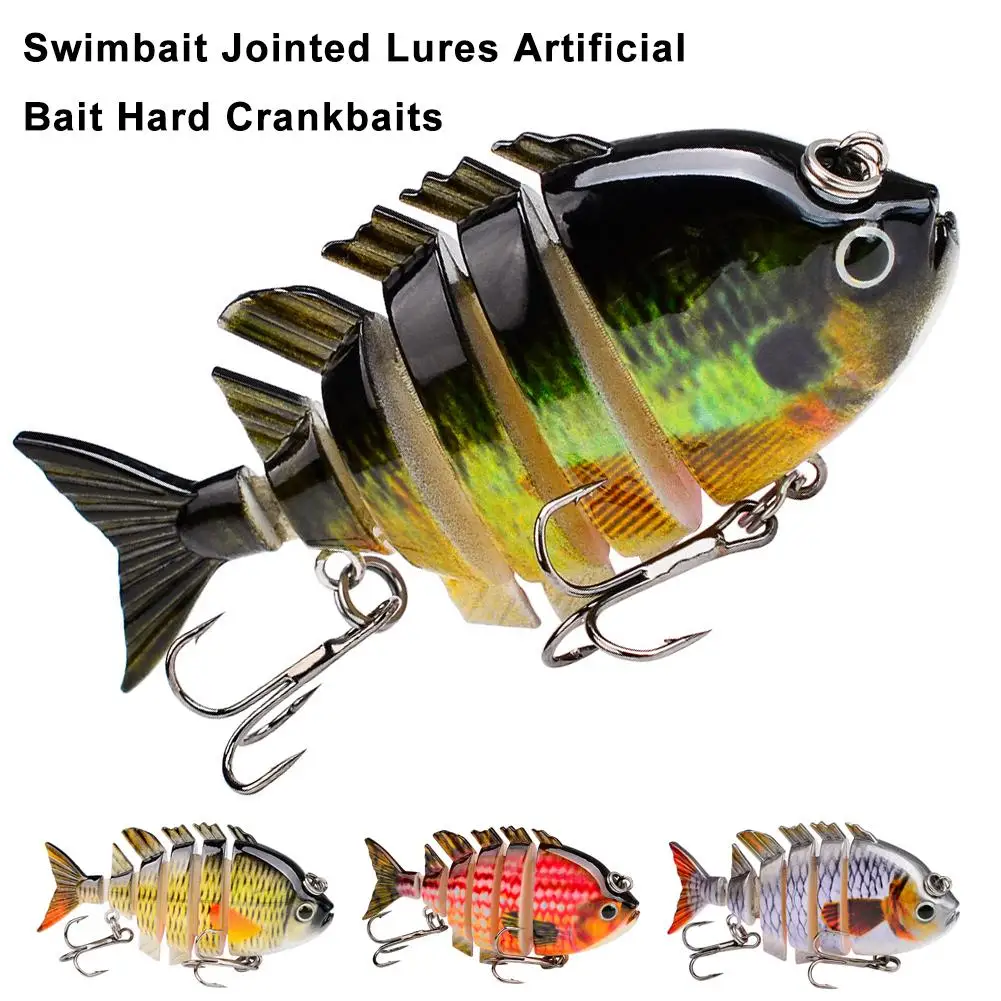 6-секционная многосекционная бионическая приманка для рыбы 8 см 1 6 г