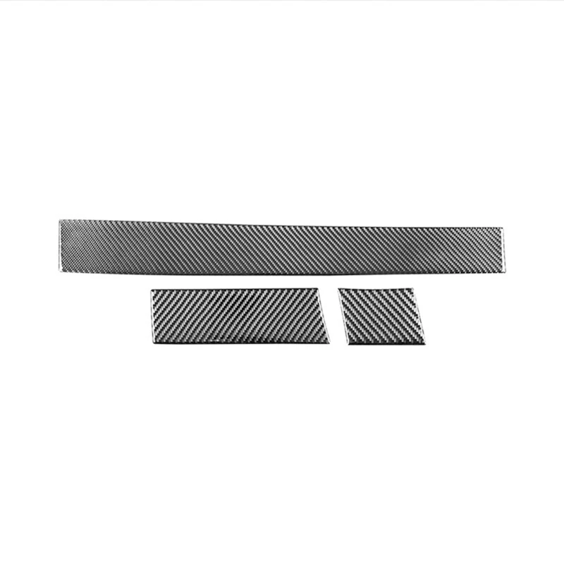 

Center Control Side Dashboard Panel Strips Cover Trim Carbon Fiber Interior For BMW- 5 Series E60 2004-2010 LHD