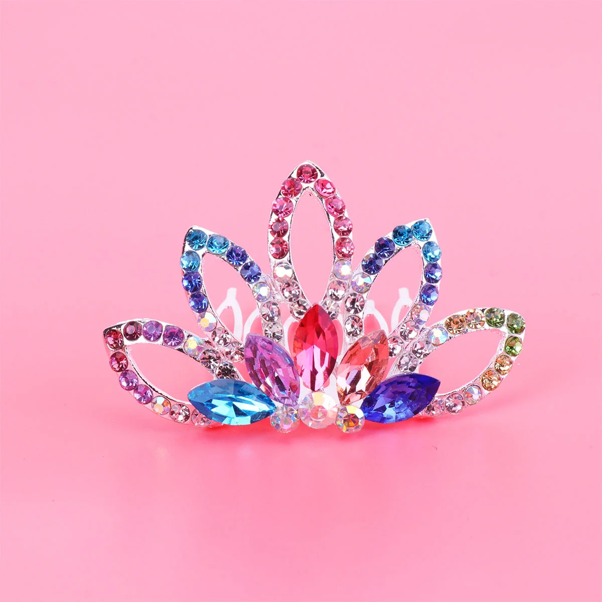 

Hair Comb Wedding Bridal Accessories Clip Women Brides Rhinestone Combs Bride Tiara Insert Decorative Crystal Kids Tiaras