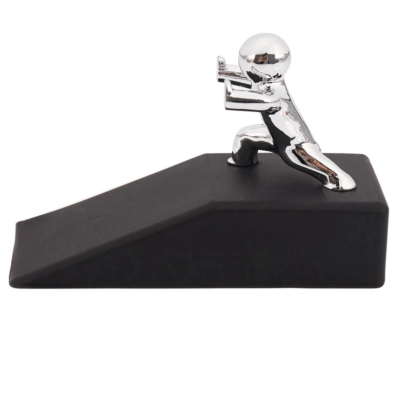 

5X Zinc Alloy Little And Man With Non-Slip Rubber Bases Door Stop Safe Anti-Collision Door Stopper Noveltydesign