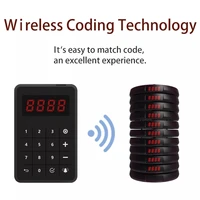 most popular restaurant wireless customer coaster pager restaurant wireless call system