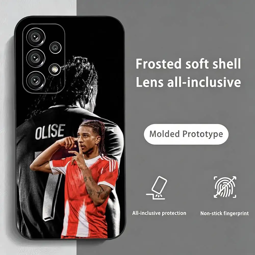 Фото Чехол для телефона Football M-Michael Olise, черный, силиконовый, мягкий, для Samsung S25, S24, S21, S22, S23, S30, Ultra, S20, Plus, FE, Lite №2
