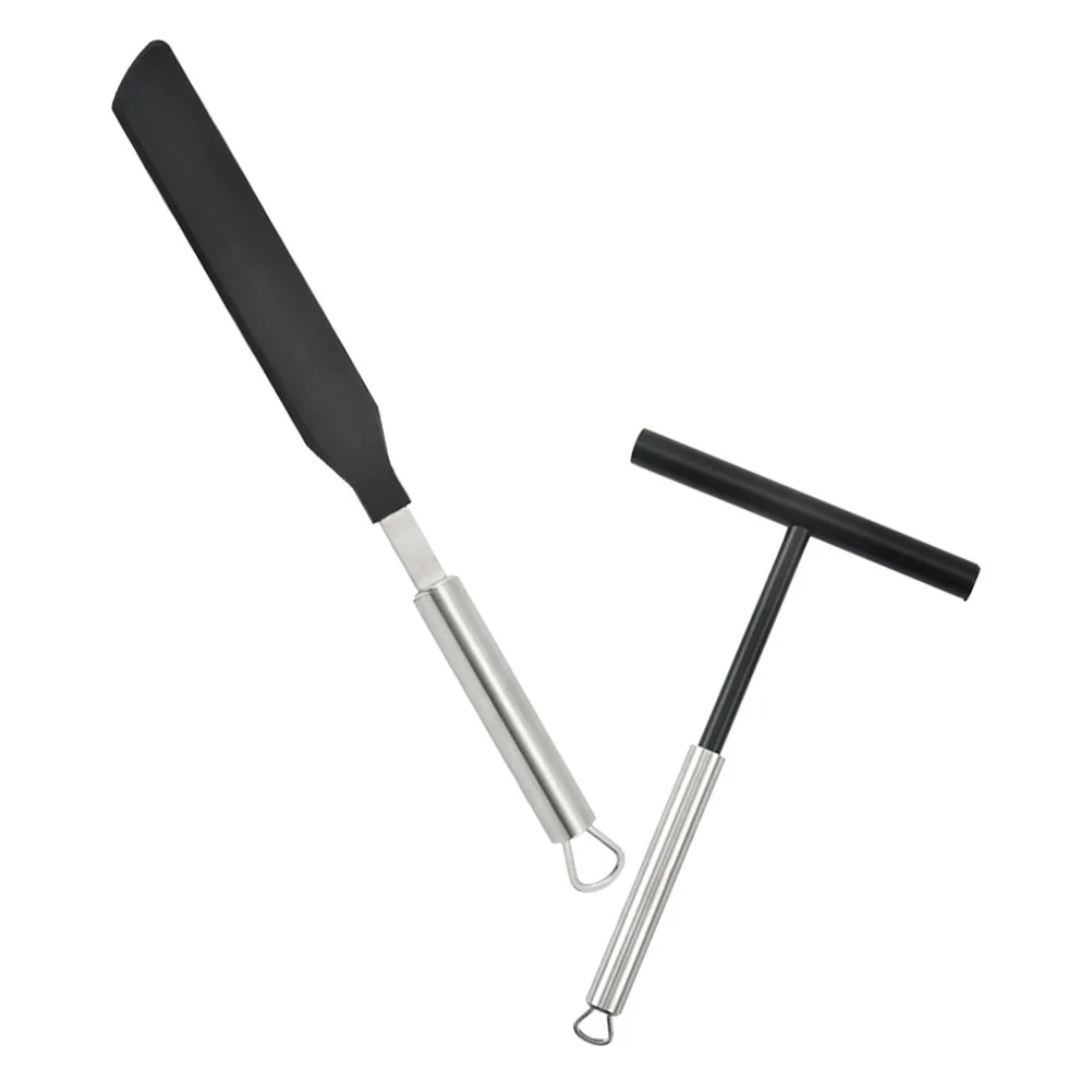 

Crepe Spatula Spreader Scraper Tool Cake Pancake Batter Maker Cream Icing Turner Butter Metal Spreaders Baking T Pastry Set