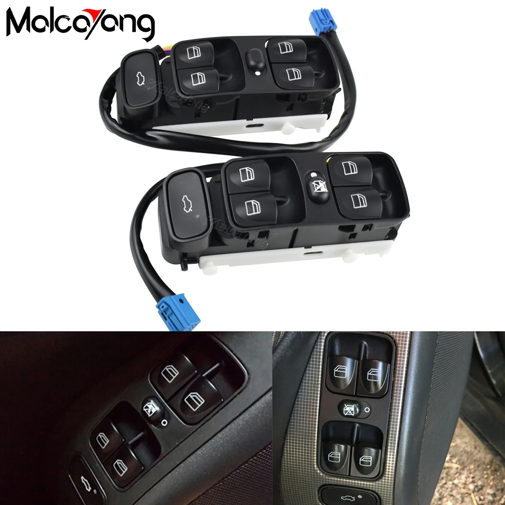 

New Window Power Switch Button For Mercedes Benz W203 C200 C220 C180 C230 A2038210679 A2038210479 A2038200110 A2098203410