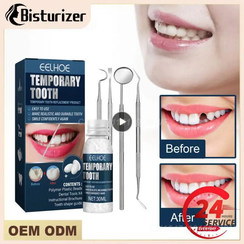 

Temporary Tooth Repair Kit False Teeth Solid Glue Denture For Missing Broken Teeth DIY Moldable Tooth Filling False Teeth Tool