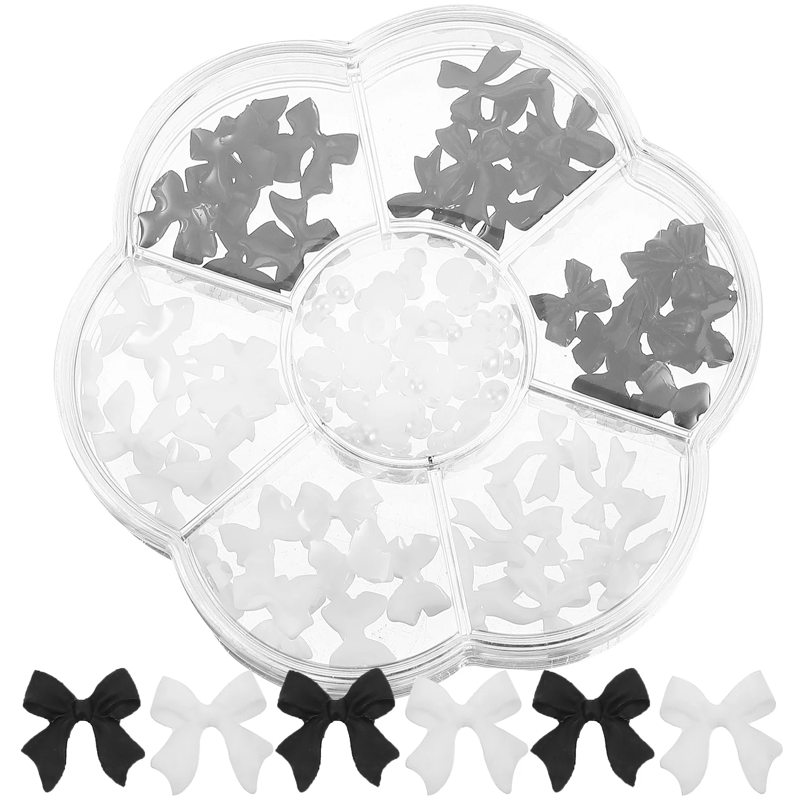 

Nail Charms Manicure Pearl Diy Bow Decorations Ornaments Girl Supply Decors Bowknot Decoration Beads Embellishment Jewels Bowtie