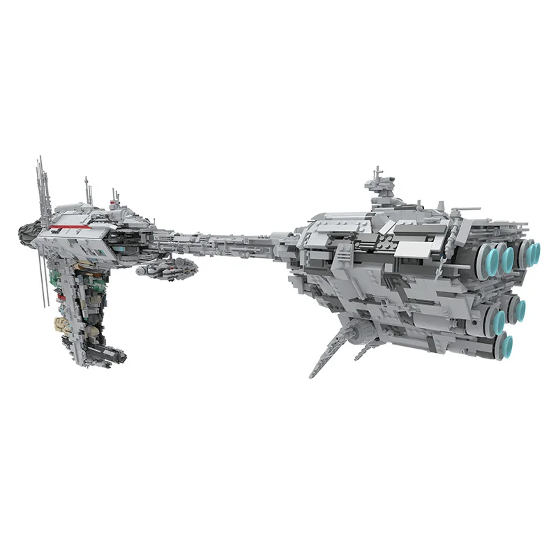

MOC Space Military Aircraft Series Spacecraft Building Blocks Medical Frigate Bricks Model Movie Scene Toys for Boy Holiday Gift