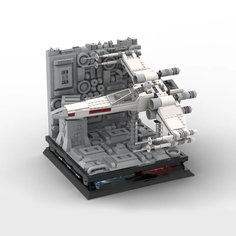 1851 шт. Moc Death Star Trench Run тематическая витрина для 75301 X-Wing Fighter строительные блоки