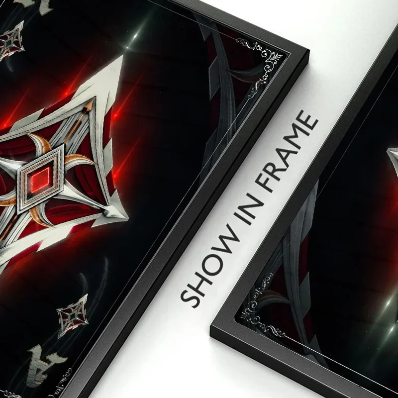 Абстрактный Крутой Дизайн Покерных Карт Ace Of Spades Heart Diamond Clover Artwork HD Canvas Print