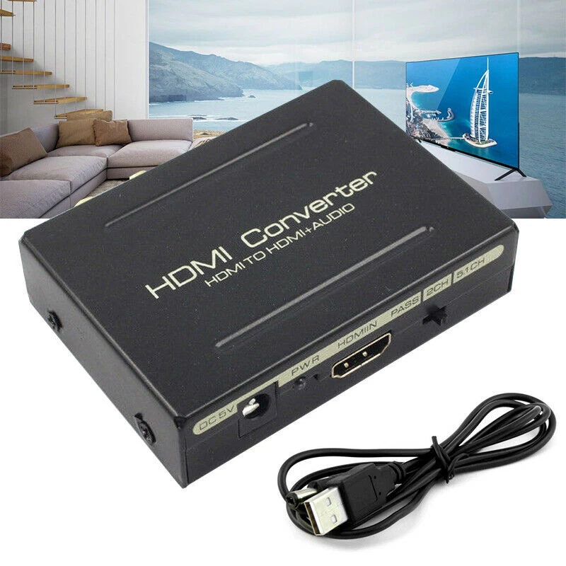 HDMI-HDMI и SPDIF оптический Toslink стерео аудио сплиттер экстрактор конвертер 2022 самый