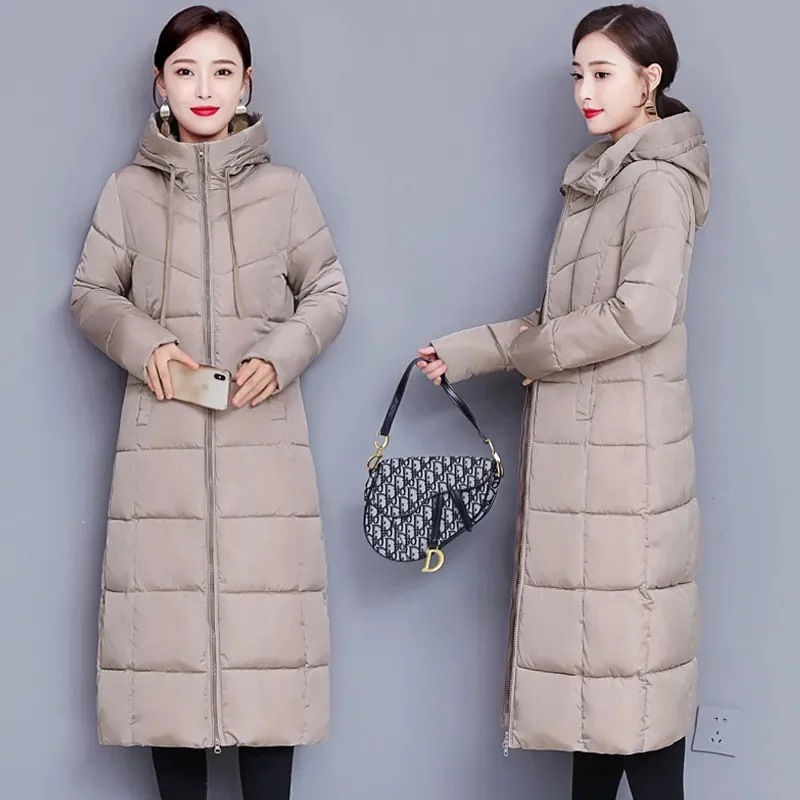 

Padded Women's 2022 New Mid-length Cotton-Padded Winter Coat Mother's Wear Thickened Padded Jacket Women's Long Over The Knee W1