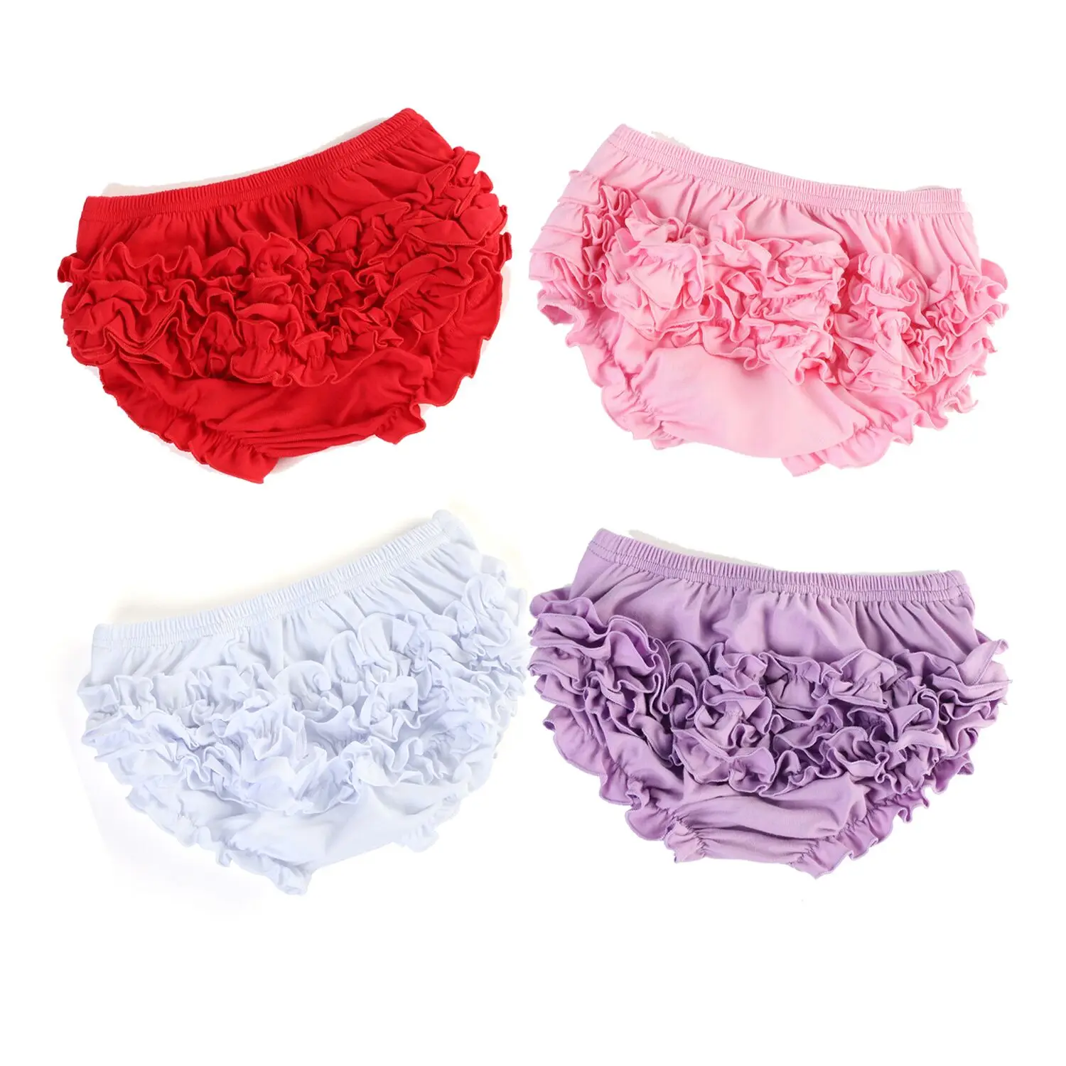 

Baby Clothes Cotton Summer Newborn Bummies Baby Girl Plain Toddler Girl Icing Ruffle Shorts Bloomers