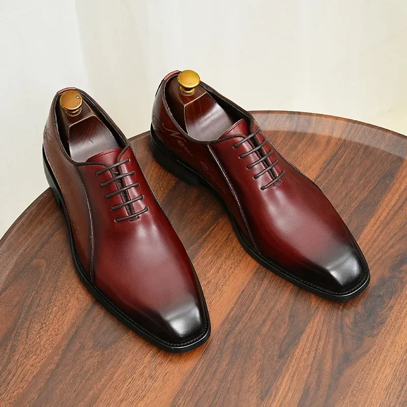 Качественные мужские туфли Goodyear с рантом дизайнерские брендовые броги на