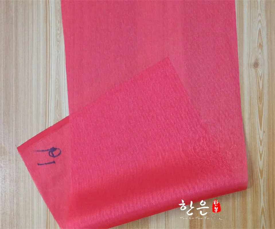 Южная Корея импортная ткань Hanbok темный креп Последняя секция прозрачная ширина
