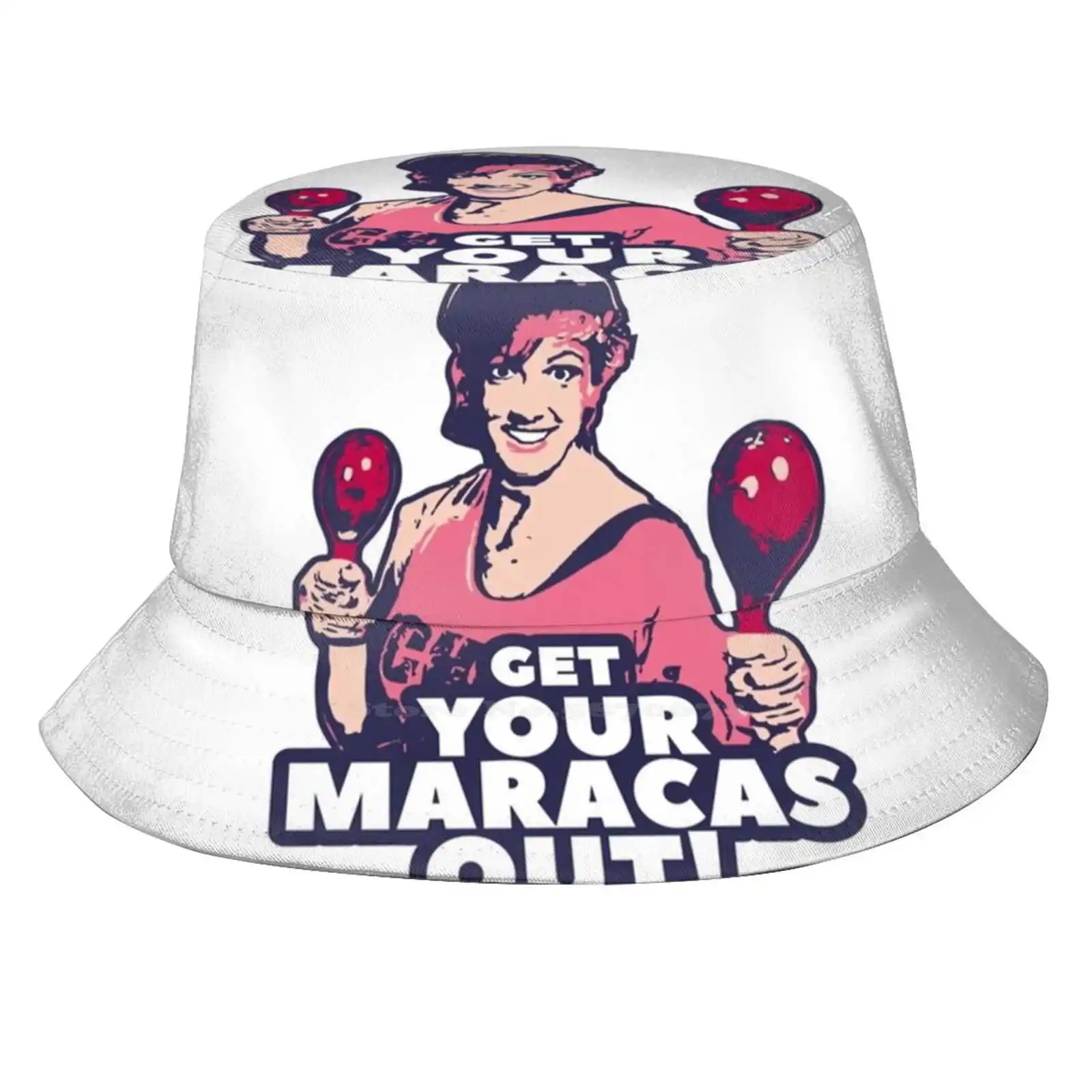 

Miranda Hart-Get Your Maracas Out-Quotes-Pop Art Pattern Hats Outdoor Hat Sun Cap Miranda Hart Such Fun Plunge Comedy Maracas