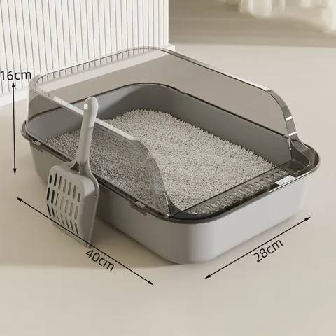 Контейнер для кошачьего туалета, контейнер для наполнения кошачьим наполнителем от брызг, для домашних питомцев