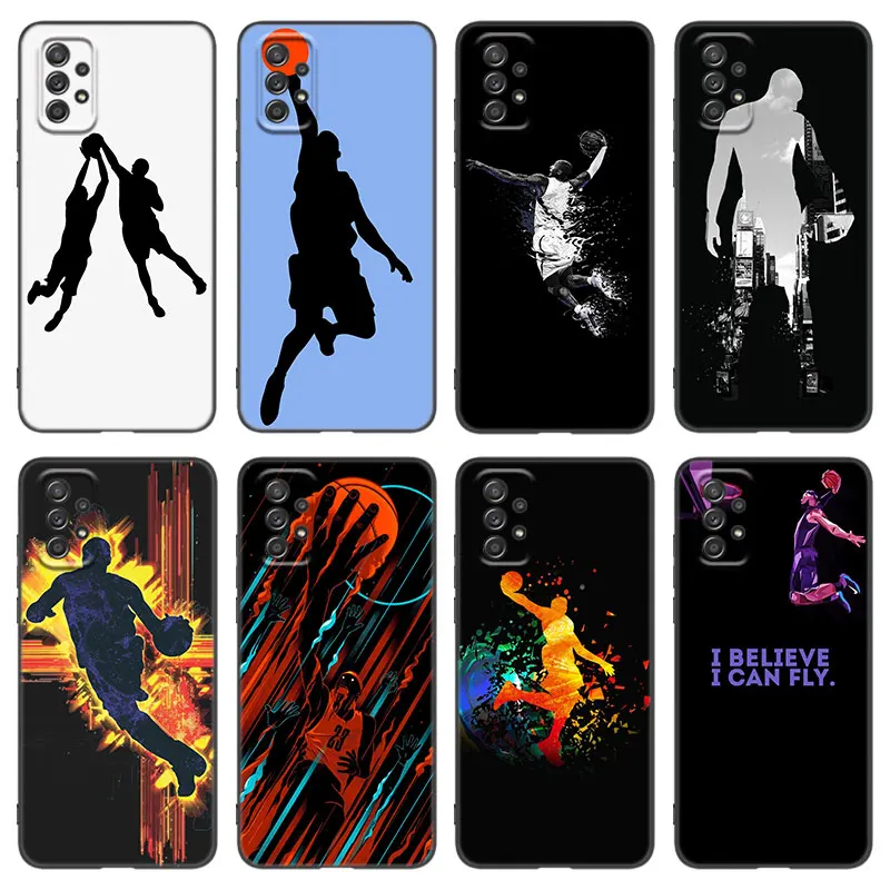 Basketball Court Phone Case For Samsung Galaxy A21 A30 A50 A52 S A13 A22 A32 4G A23 A33 A53 A73 5G A12 A31 A51 A70 A71 A72 Cover