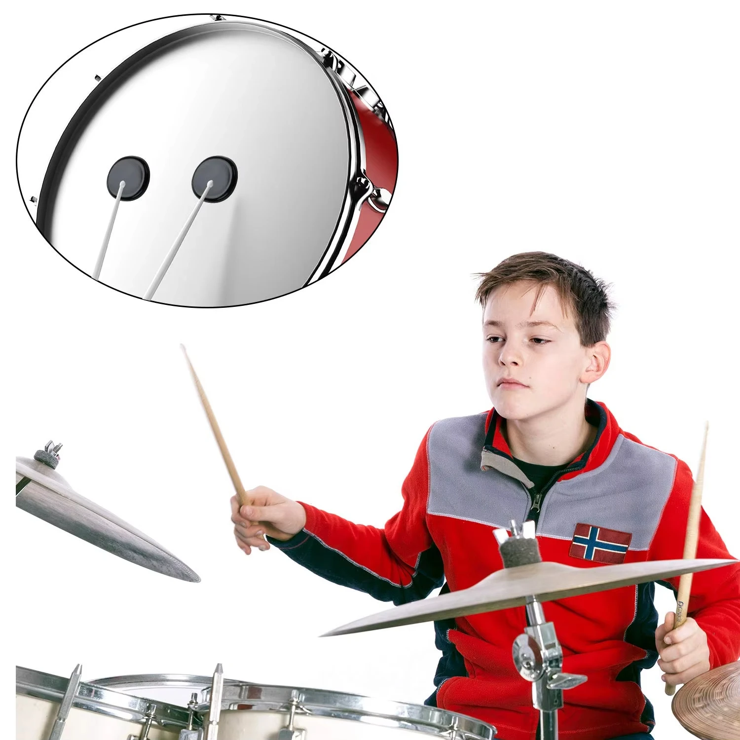 Барабанные демпферы из 30 предметов | Силиконовые подушечки Moon Gels для контроля