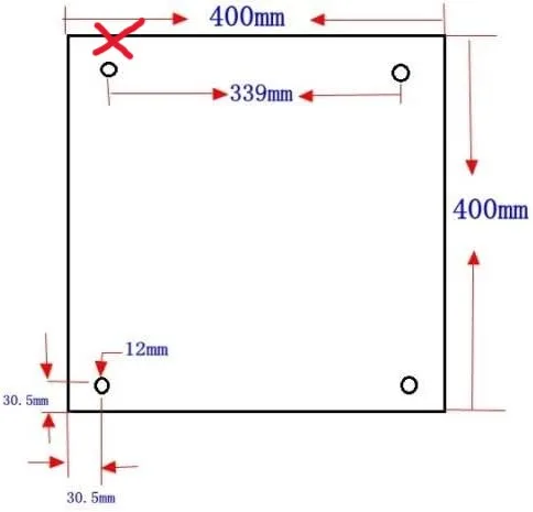 

Customizable Silicone Heating Pad Heater 400mmx400mm for 3d Printer Heat Bed