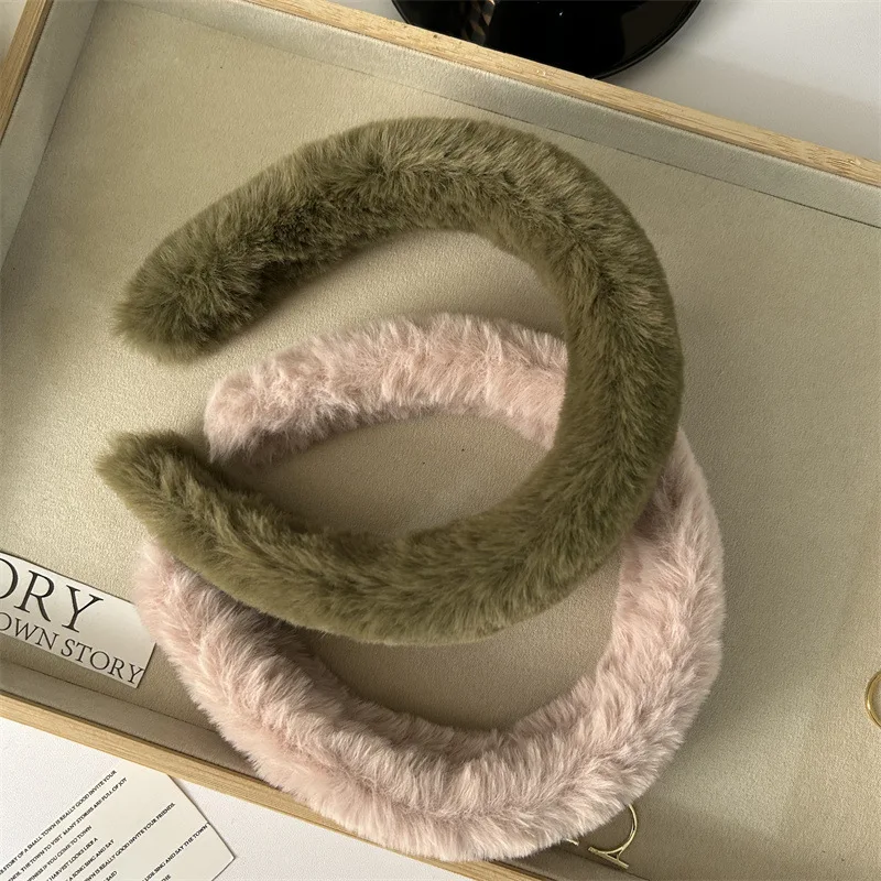 Missuoo 2023 зимняя новая простая однотонная женская повязка на голову аксессуары для