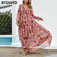 summer dresses for women 2022 new ladies female clothing party outfits black red high waist v neck fashion long sleeves skirts