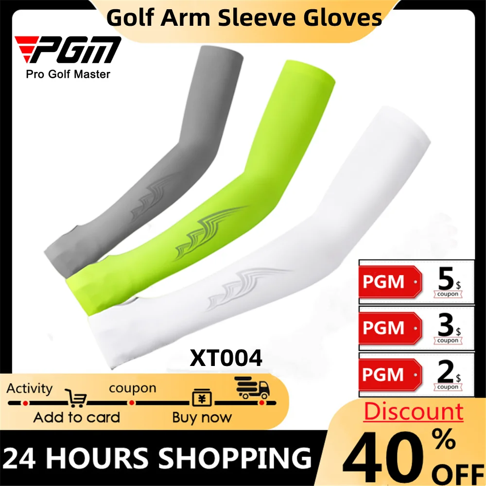 

PGM Golf Arm Sleeve Gloves 1 Pair Sunscreen Cool Breathable Outdoor Suitable for Men's Women's Golf T-Shirts Warm Stretch XT-004