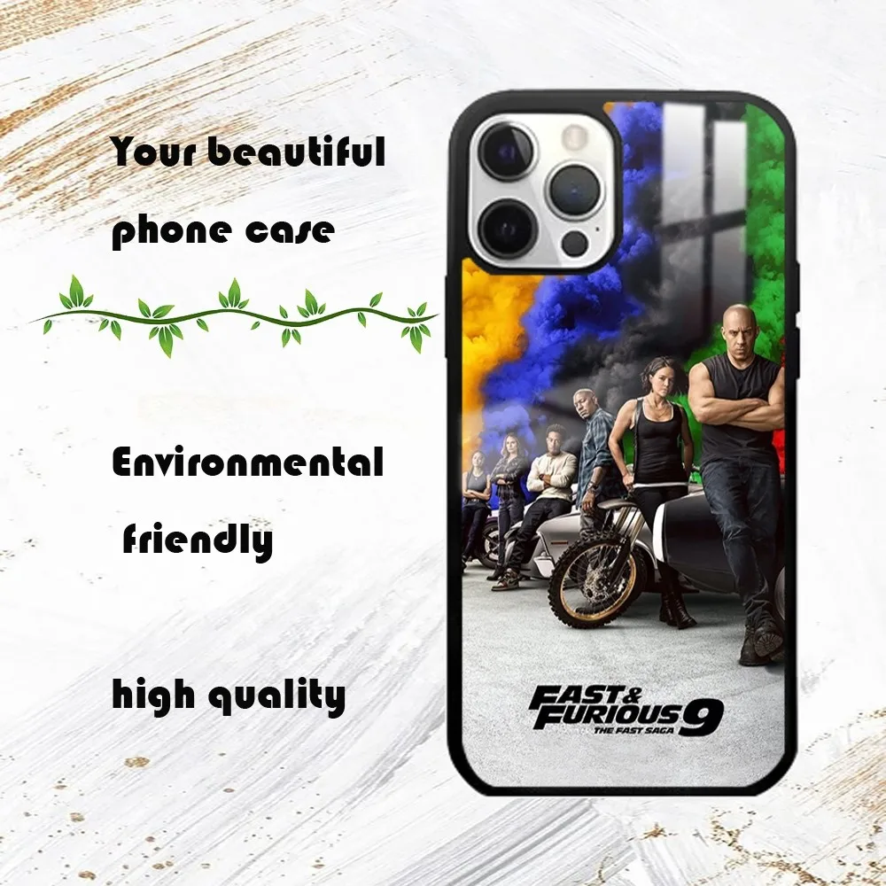 Movie Fast & Furious Phone Case For iPhone 16 15 14 13 12 11 Pro Max Plus Mini PC Mirror Fashion phone case