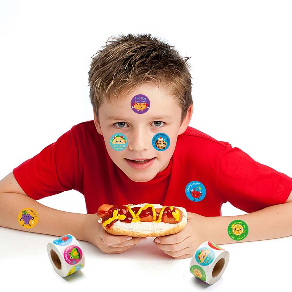 1000 Шт. Вдохновляющие Забавные Наклейки Искусственные Продукты Питания